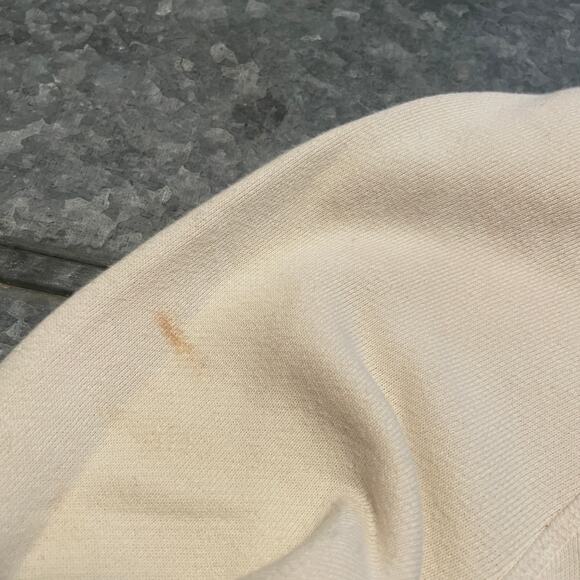 Johnny Was Embroidered Bird Flowers Sweatshirt Small Cream Terry Cloth Cottage - Picture 5 of 10